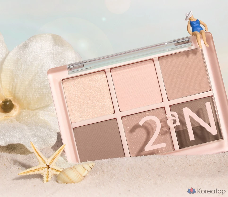 Палетка теней для век 2an Better Me Eye Palette, оттенок 23 Sandy Beach, 4.5 г, 1 шт., фото 2