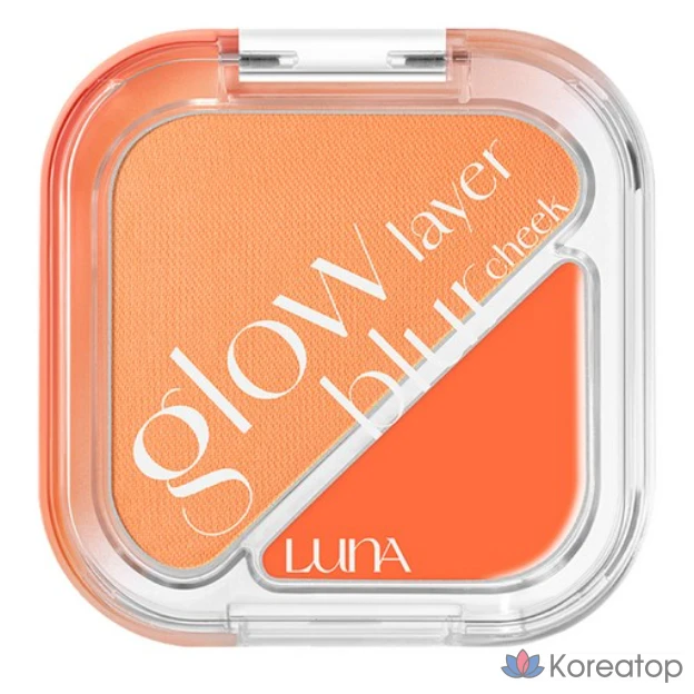 Румяна Luna Glow Layer Blur Cheek, 8,5 г, оттенок 03 Mandarin Shower, 1 шт.