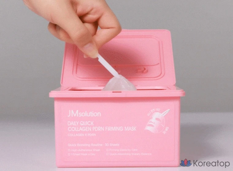 JM Solution Daily Quick Collagen PDRN Firming Elasticity Mask, 350 мл, 4 шт., 30 шт., фото 3