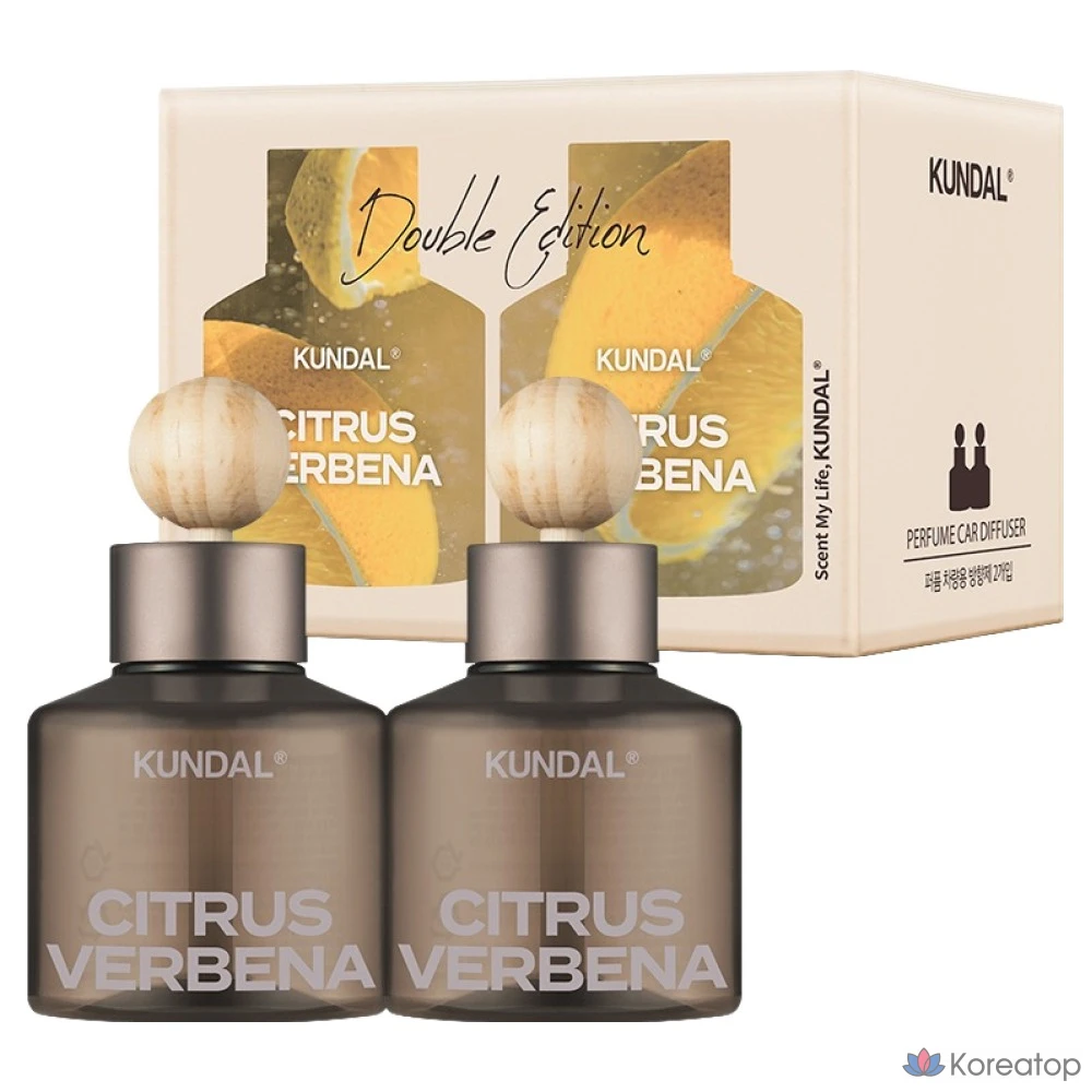 Автомобильный освежитель воздуха Kundal, 75 мл, 2 шт., аромат вербены.