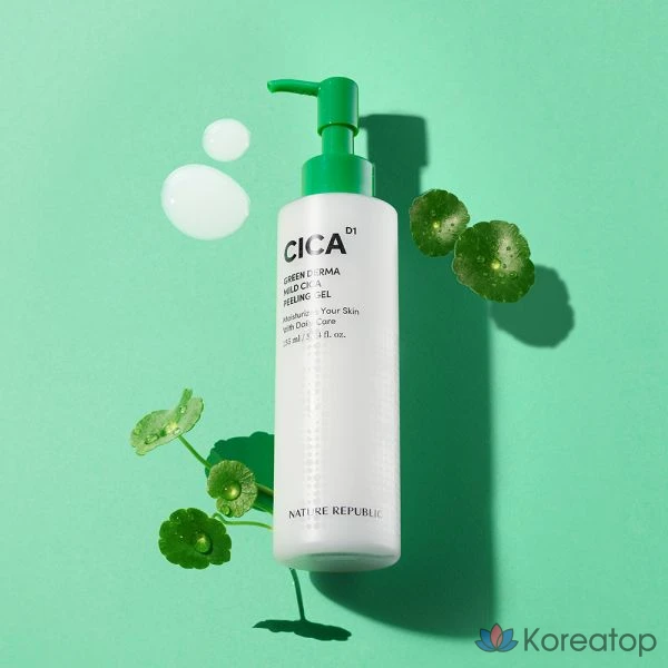 Гель-пилинг Nature Republic Green Derma Mild Cica, 155 мл, 1 шт.