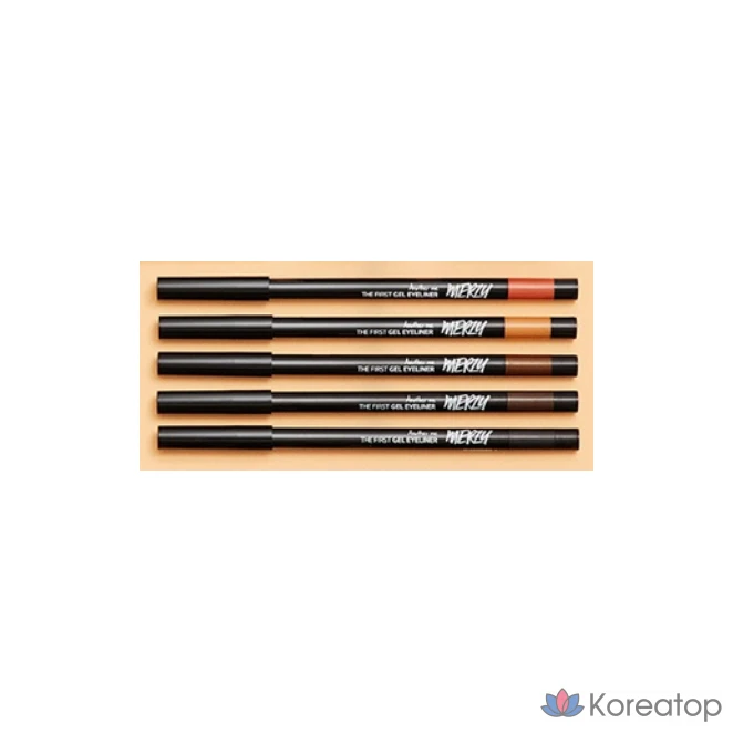 Гелевая подводка для глаз MERZY the First No-Fall 0,5 г, G1 Black Moon, 1 шт., фото 6