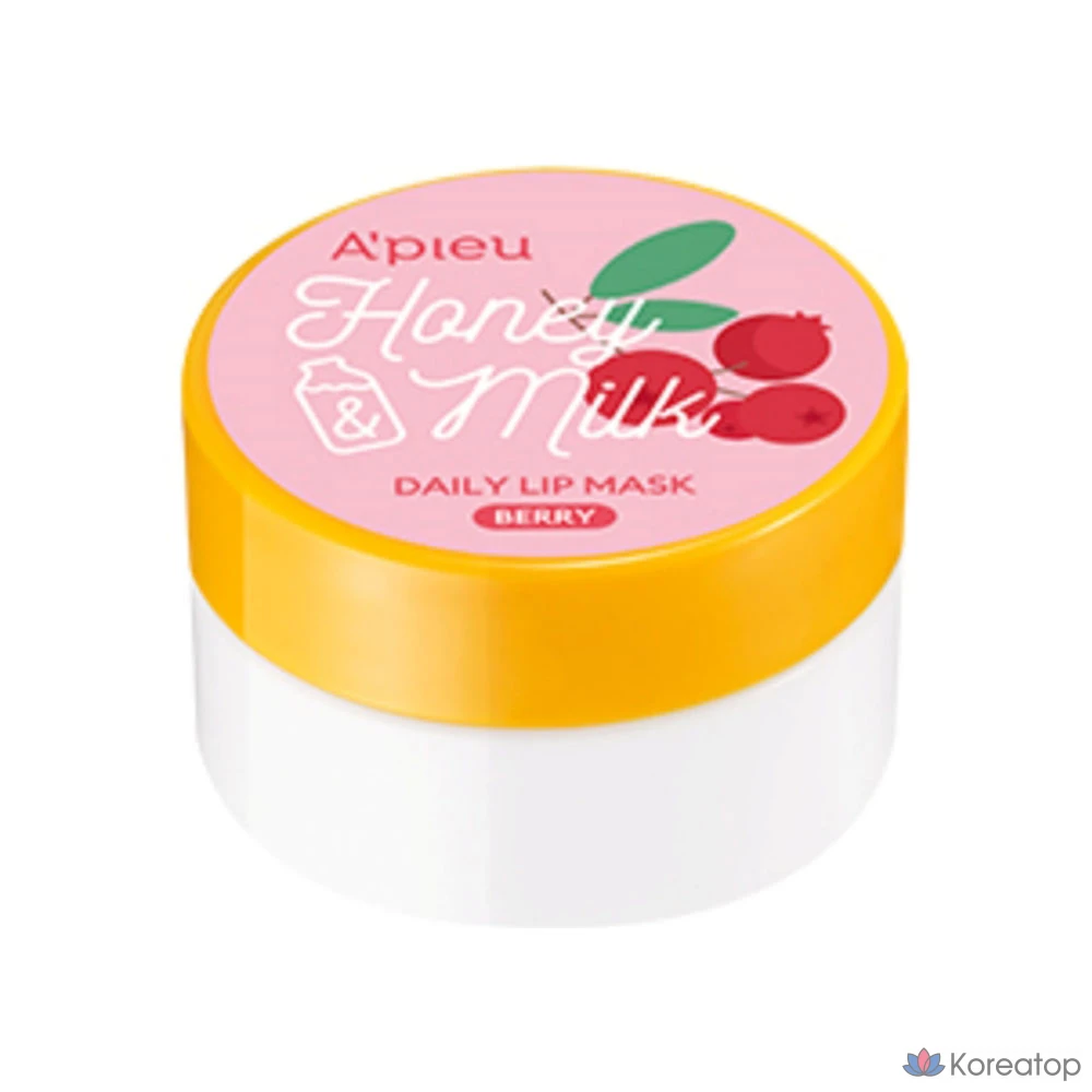Маска для губ A'Pieu с медом и молоком, ягодный аромат, 6 г, 1 шт.