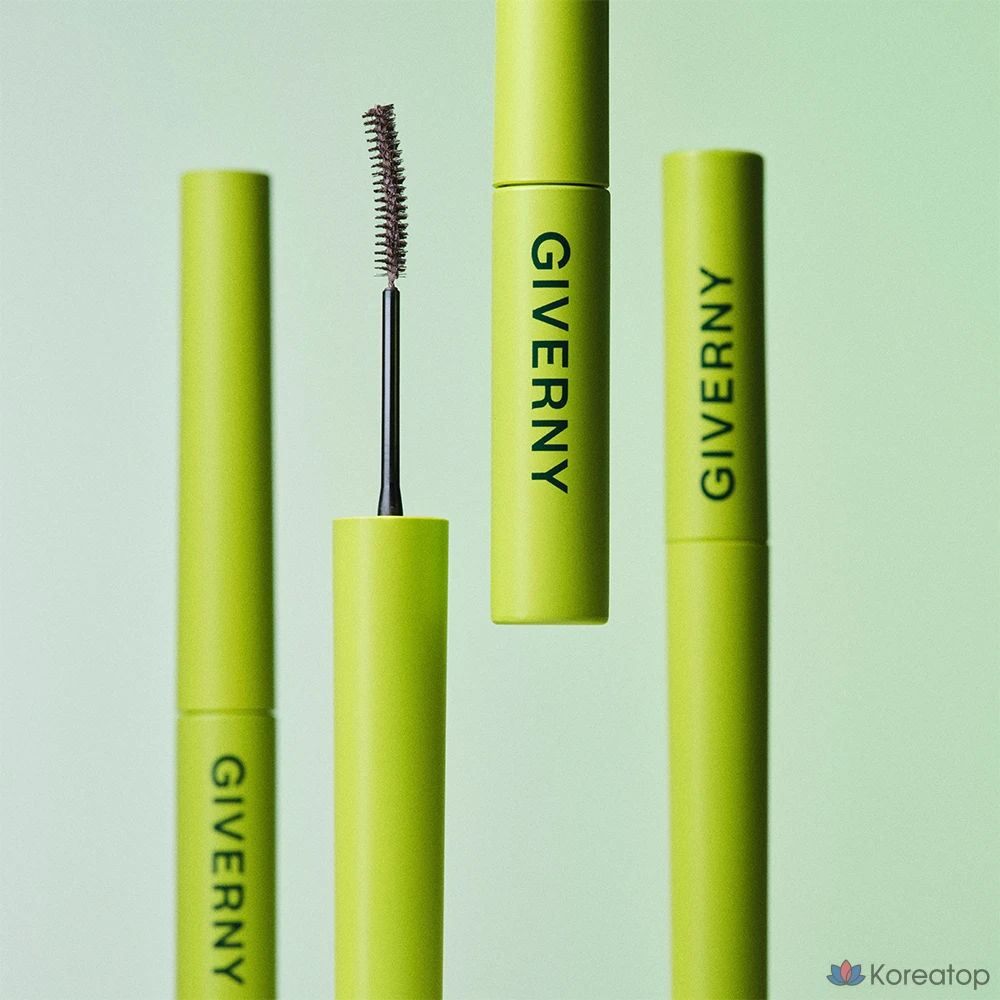 Тушь для ресниц Giverny Close-Fit Sensitive Long-Lash Mascara, 3 г, 02 Black Brown, 1 шт.