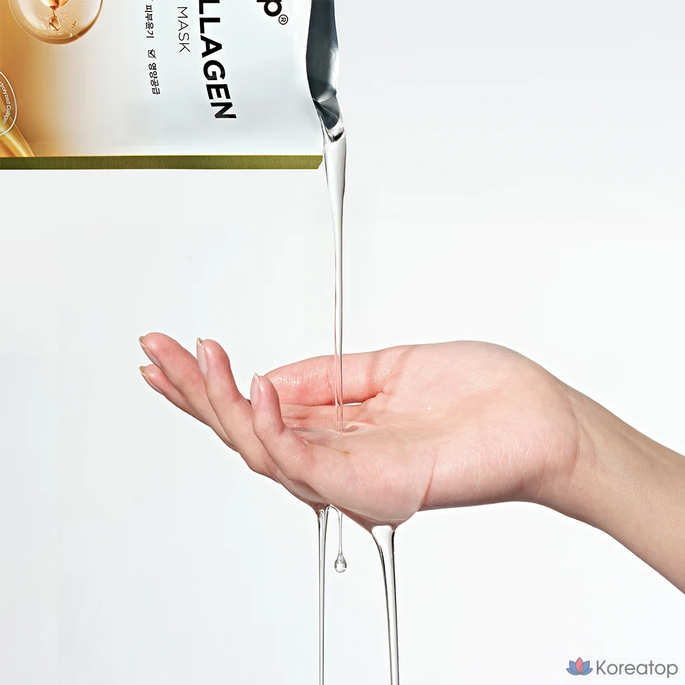 SNP Gold Collagen Ampoule Mask, 1 упаковка, 50 штук, фото 7