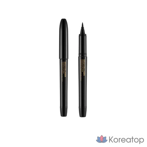 Подводка для глаз The Face Shop Gold Collagen Marker Pen, 1 шт., 01 черный
