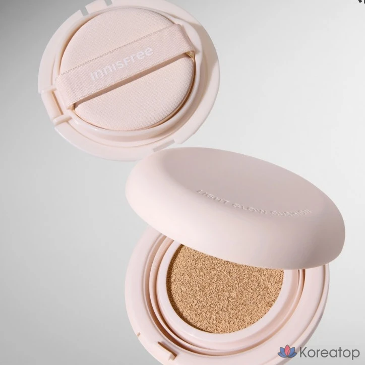 Сменный блок тонального крема Innisfree Light Glow Cushion Foundation, 14 г, 23N Имбирь, 1 шт., фото 2