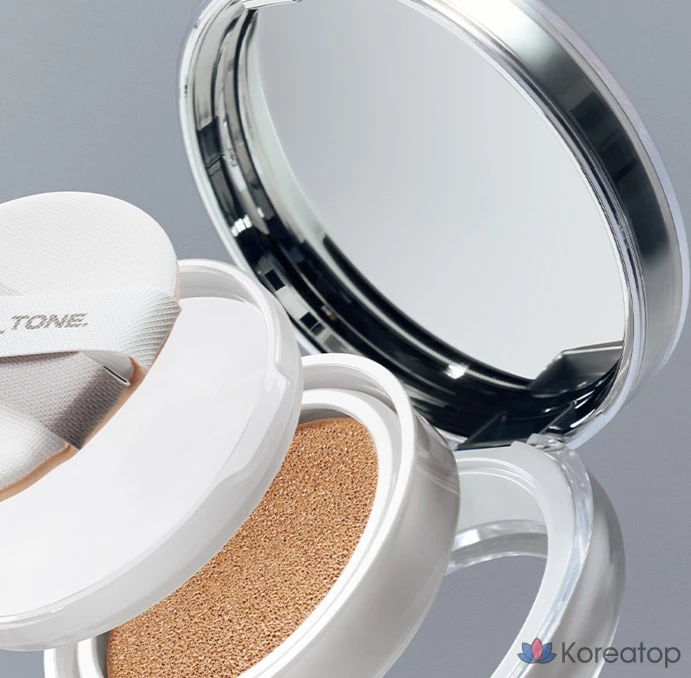 Тональный крем-кушон ABOUT TONE Skin Layer Fit Cushion Foundation, 13 г, 19 пар, 1 шт., фото 7