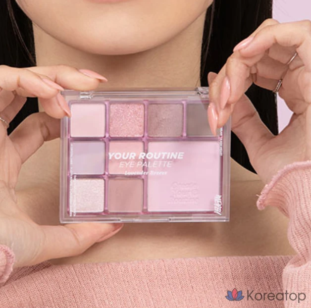 Палетка теней для век MERZY Your Routine Eye Palette, 12,3 г, оттенок Lavender Breeze, 1 шт., фото 3