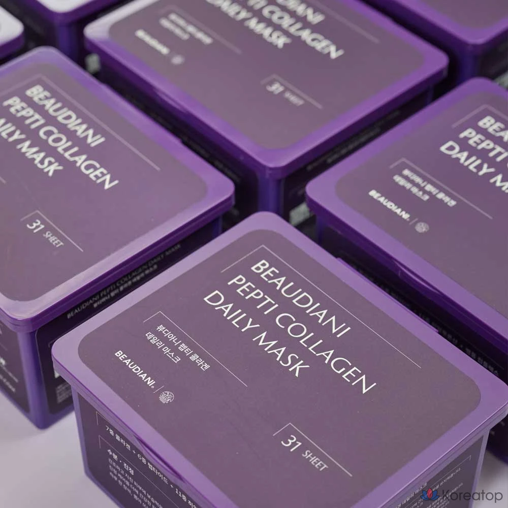Ежедневная коллагеновая маска для лица Beaudiani Pepti, 31 штука, 1 упаковка