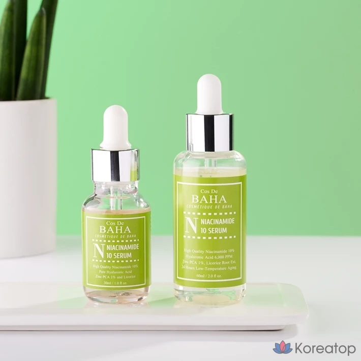 Сыворотка Cos De Baha с ниацинамидом 10% и цинком 1%, 1 шт., 30 мл