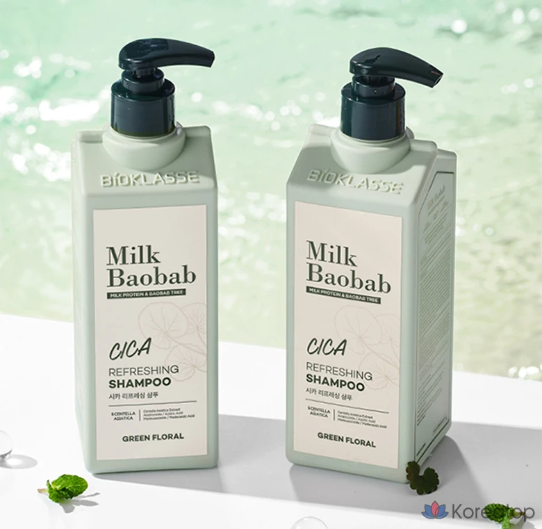 Освежающий шампунь Milk Baobab Cica с зеленым цветочным ароматом, 500 мл, 1 шт.