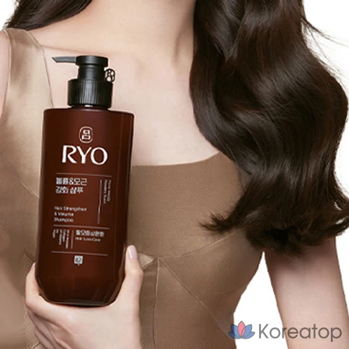 Шампунь Ryo Black Cloud Volume Root Strengthening Hair Loss Loss Symptom Relief с древесным ароматом для укрепления корней и придания объема волосам, 480 мл, 1 шт., фото 5