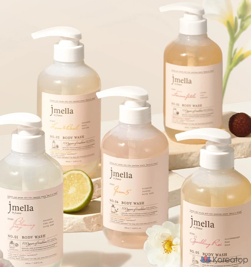 Гель для душа Jmella с ароматом лайма и базилика, 1 л, 1 шт., фото 7