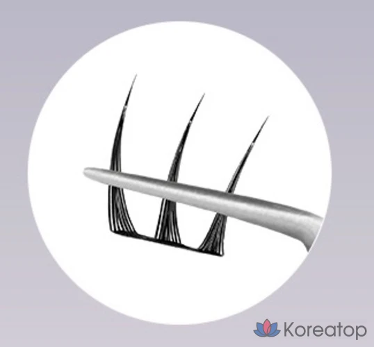 Накладные ресницы Corinco TokTok Hara без клея, 12 мм, черные, 1 шт., фото 4