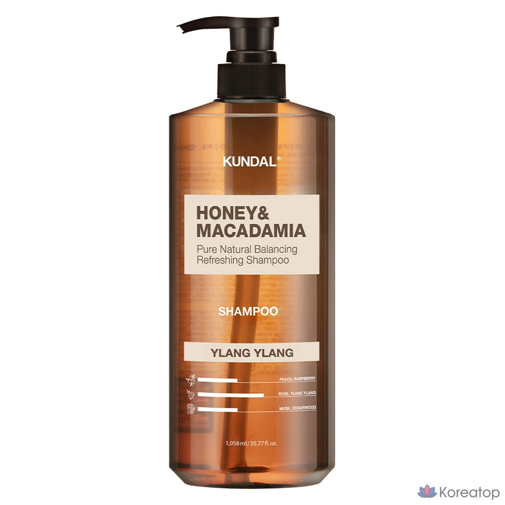 Kundal Honey & Macadamia Nature Шампунь Иланг-иланг, 1,058 л, 1 шт.