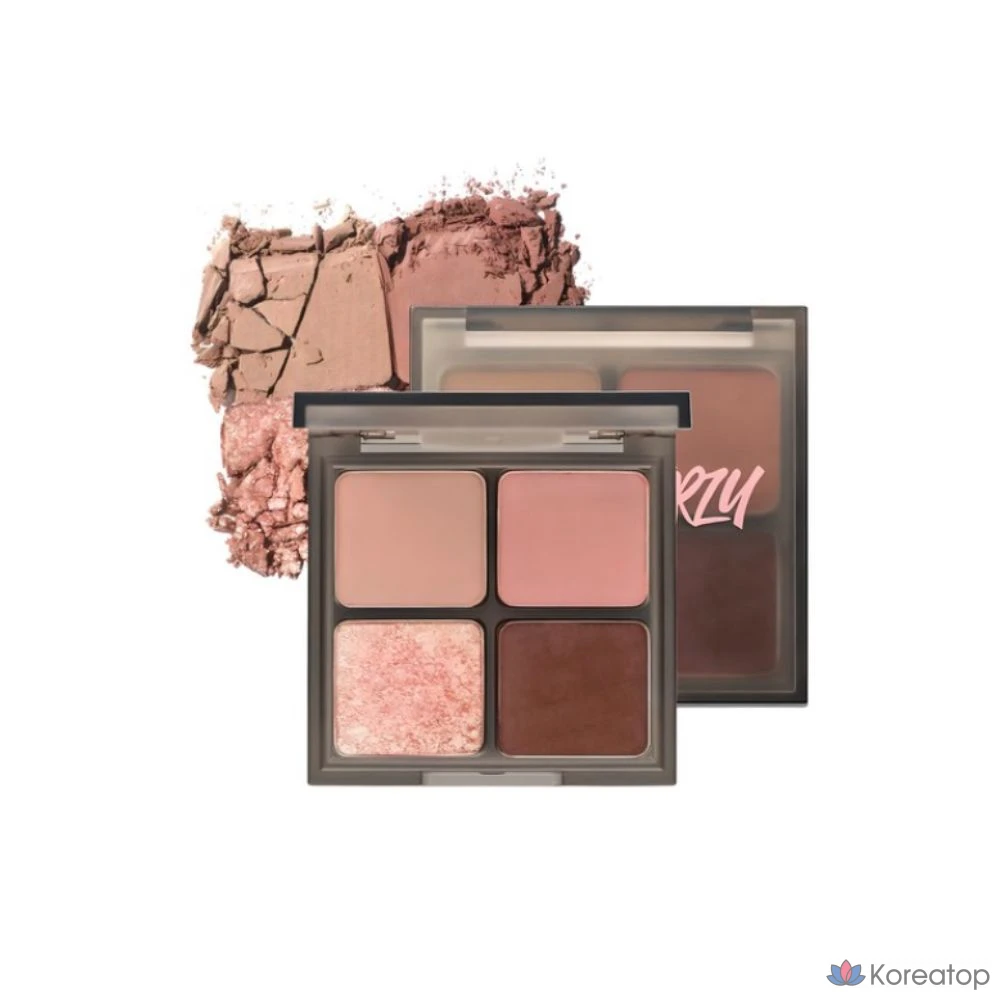 Палетка теней MERZY Mood Fit, цвет S1 Amusing Rose, 1 шт.