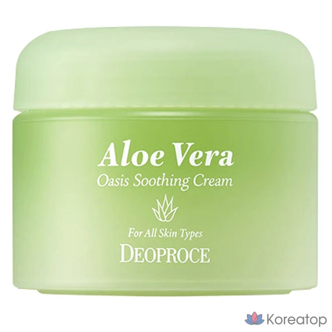 Успокаивающий крем Deoproce Aloe Vera Oasis, 50 г, 1 шт.