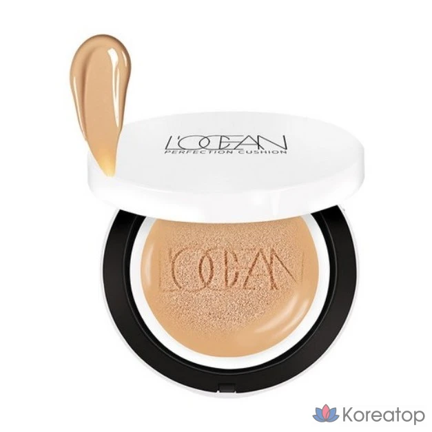 Тональный крем L'OCEAN Perfection King Cushion Foundation, 25 г, оттенок CAFFE LATTE, 1 шт.