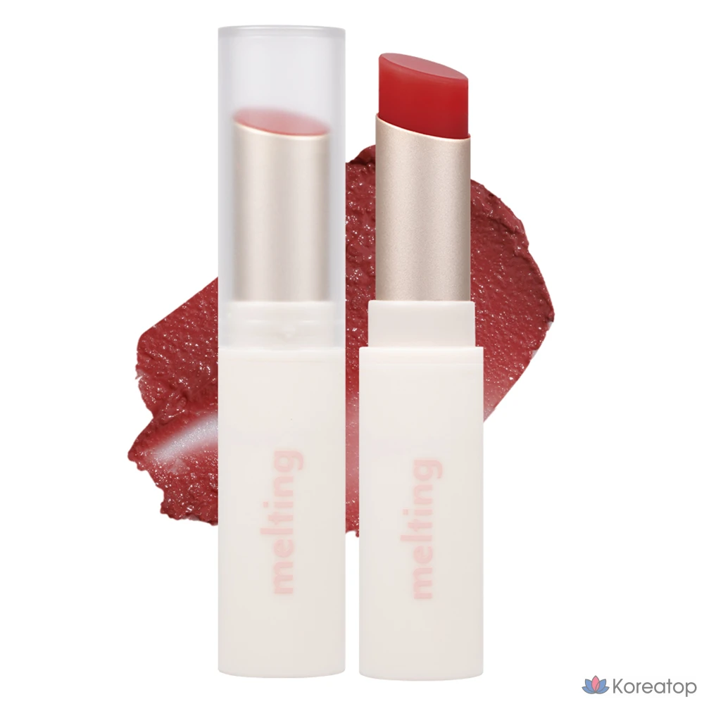 Блестящий тонирующий бальзам для губ MERZY Glossy Melting Tinted Color Lip Balm, GL3 About Pig, 4 г, 1 шт.