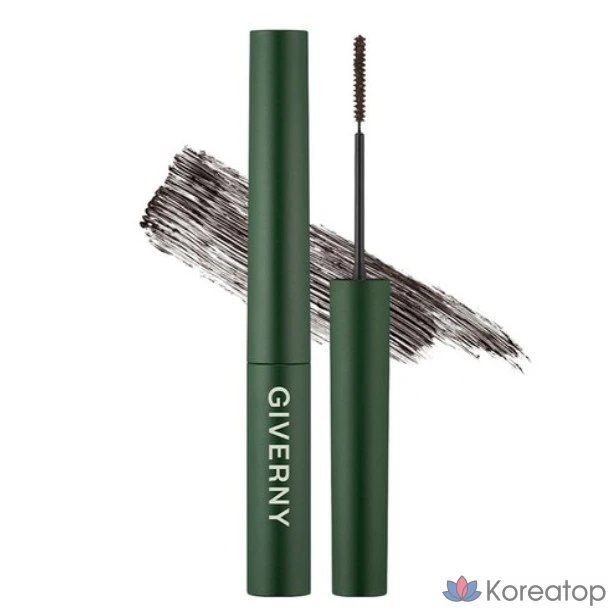 Тушь для ресниц Giverny Close-Fit Sensitive, 02, чёрно-коричневая, 1 шт.