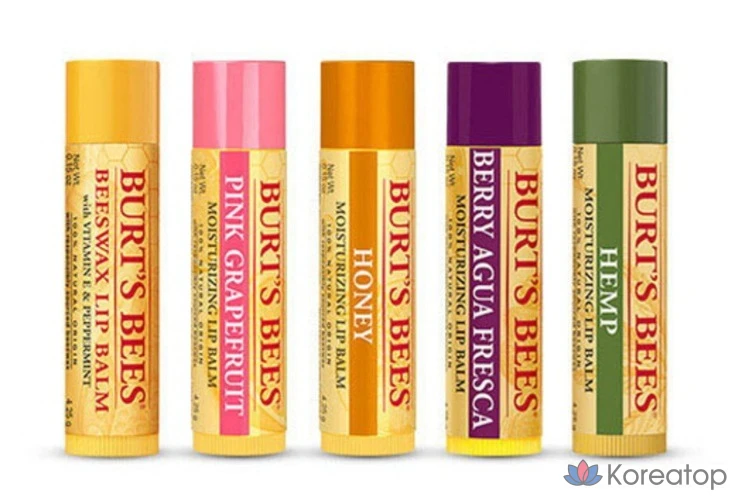 Набор бальзамов для губ Burt's Bees, 3 предмета, 3 набора, 3 бальзама для губ., фото 9