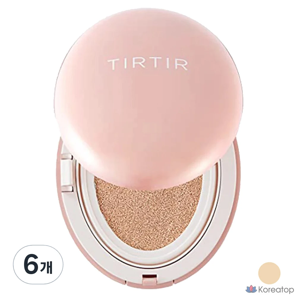 TIRTIR Мини-маска-подушечка для лица, 4,5 г, цвет слоновой кости, 21N, 6 шт.