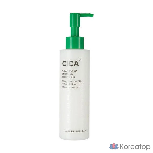 Отшелушивающий гель Nature Republic Green Derma Mild Cica