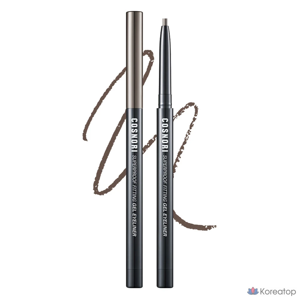 Гелевый карандаш для подводки глаз Cosnori Superproof Fitting Gel Eyeliner Pencil, пепельно-серый, 1 шт.