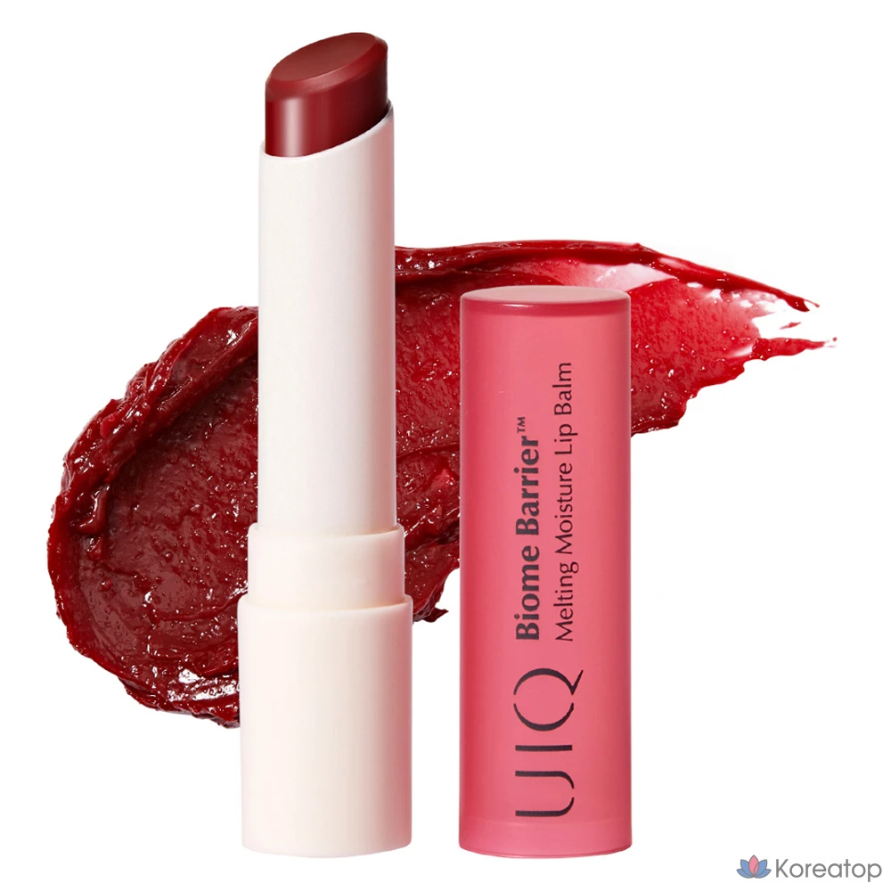 Увлажняющий бальзам для губ UIQ Biome Barrier Melting Moisture Lip Balm, розовый, 3,2 г, 1 шт.