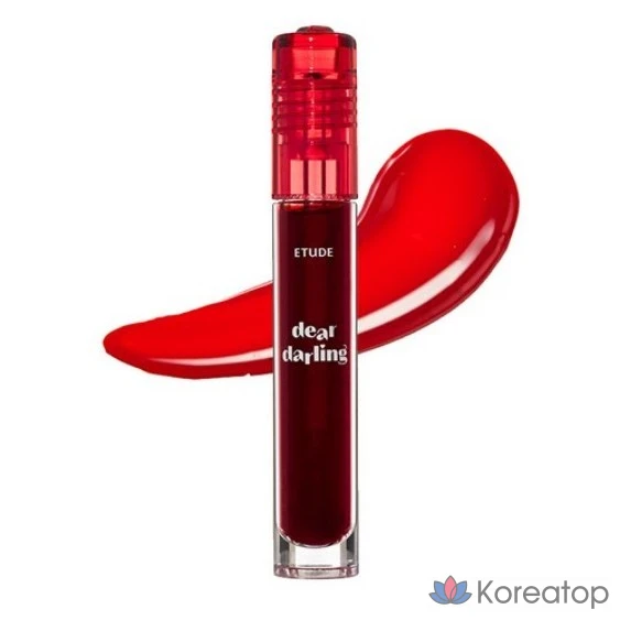 Etude House Dear Darling Water Gel Lip Tint, 4.5g, 02 Cherry Red, 1 шт.