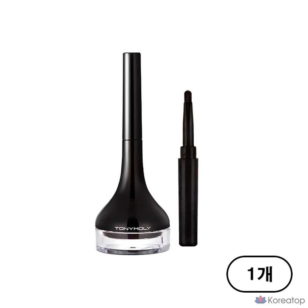 Гелевая подводка для глаз Tony Moly Back с длинной кисточкой, черная, 1 шт.