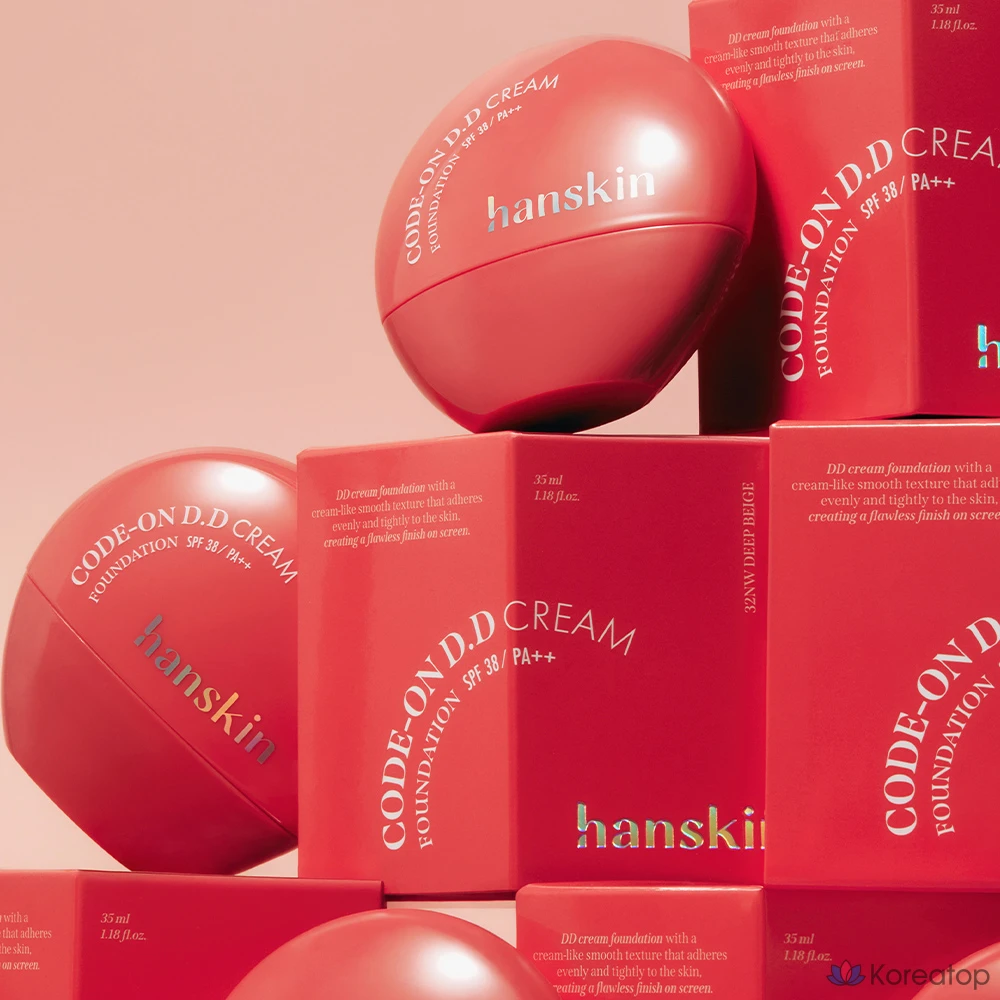 Тональный крем HANSKIN Code On DD Cream Foundation, 35 мл, 1 шт., оттенок 12C Fair, фото 3