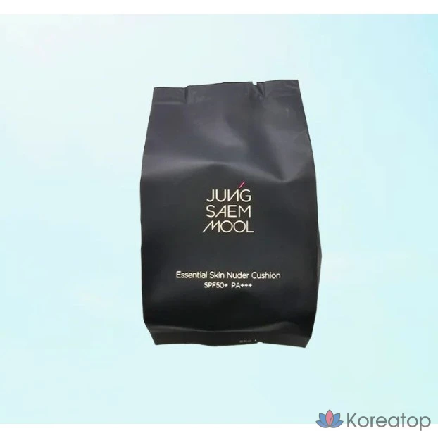 Jeong Saem Mool Moist Finish Essential Skin Nude Cushion, сменный блок, 1 шт.