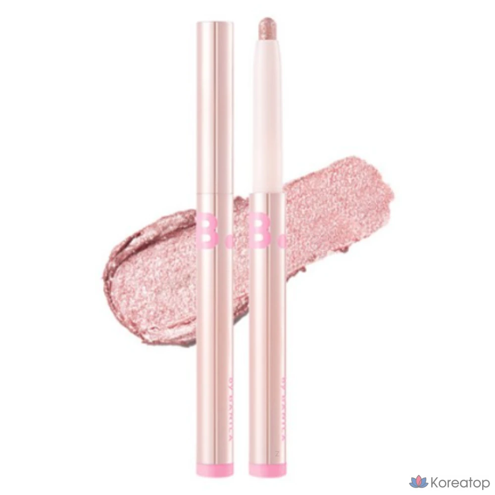 Палетка теней для век Vanillaco Mood On Eye Color Stick 0,5 г, 8 г с блестками (Tearing Rose), 1 шт.
