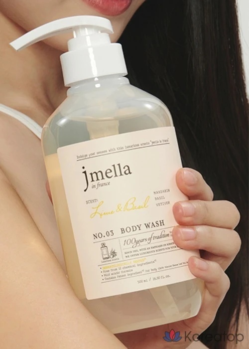 Гель для душа Jmella с ароматом лайма и базилика, 1 л, 1 шт., фото 8