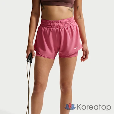 Шорты женские Nike Dri-FIT One Mid-Rise 3-Inch 2-in-1 Shorts, фото 2