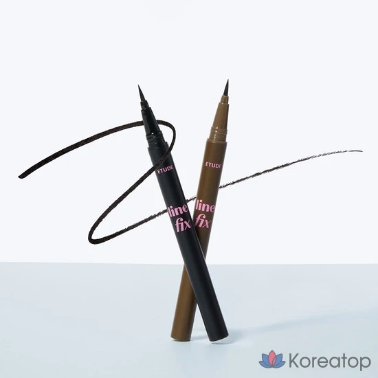 Подводка для глаз Line Fix Brush Liner, № 1, черная, 1 шт.