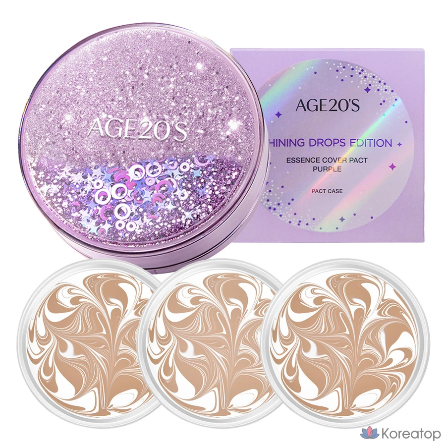 Эфирная жидкость для электронных сигарет Age 20's Shining Drop Edition, в компактном футляре + сменный блок, 3 шт., 12,5 г, № 23, белый латте, 1 шт.