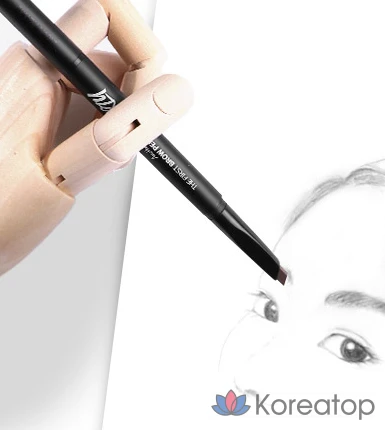 Карандаш для бровей MERZY the First, 0,3 г, цвет B3, миндально-коричневый, 1 шт., фото 7