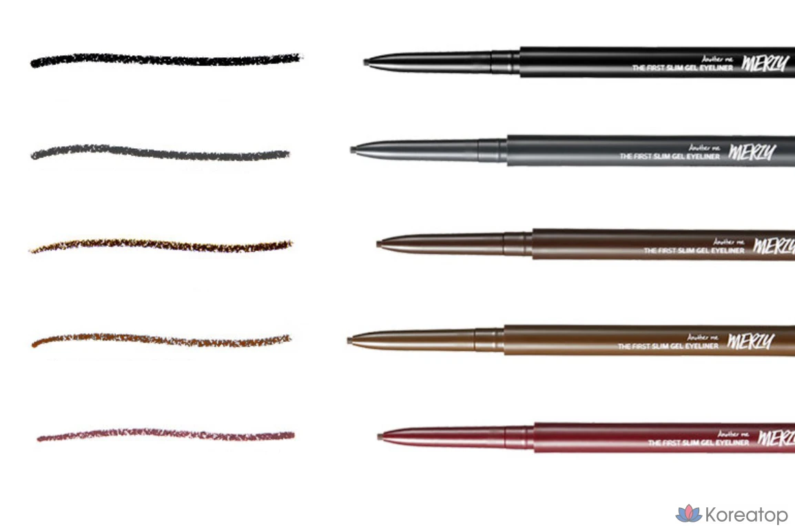 Гелевая подводка для глаз MERZY the First Slim Gel Eyeliner 0.05g, GS1 Black Onyx, 1 шт., фото 8