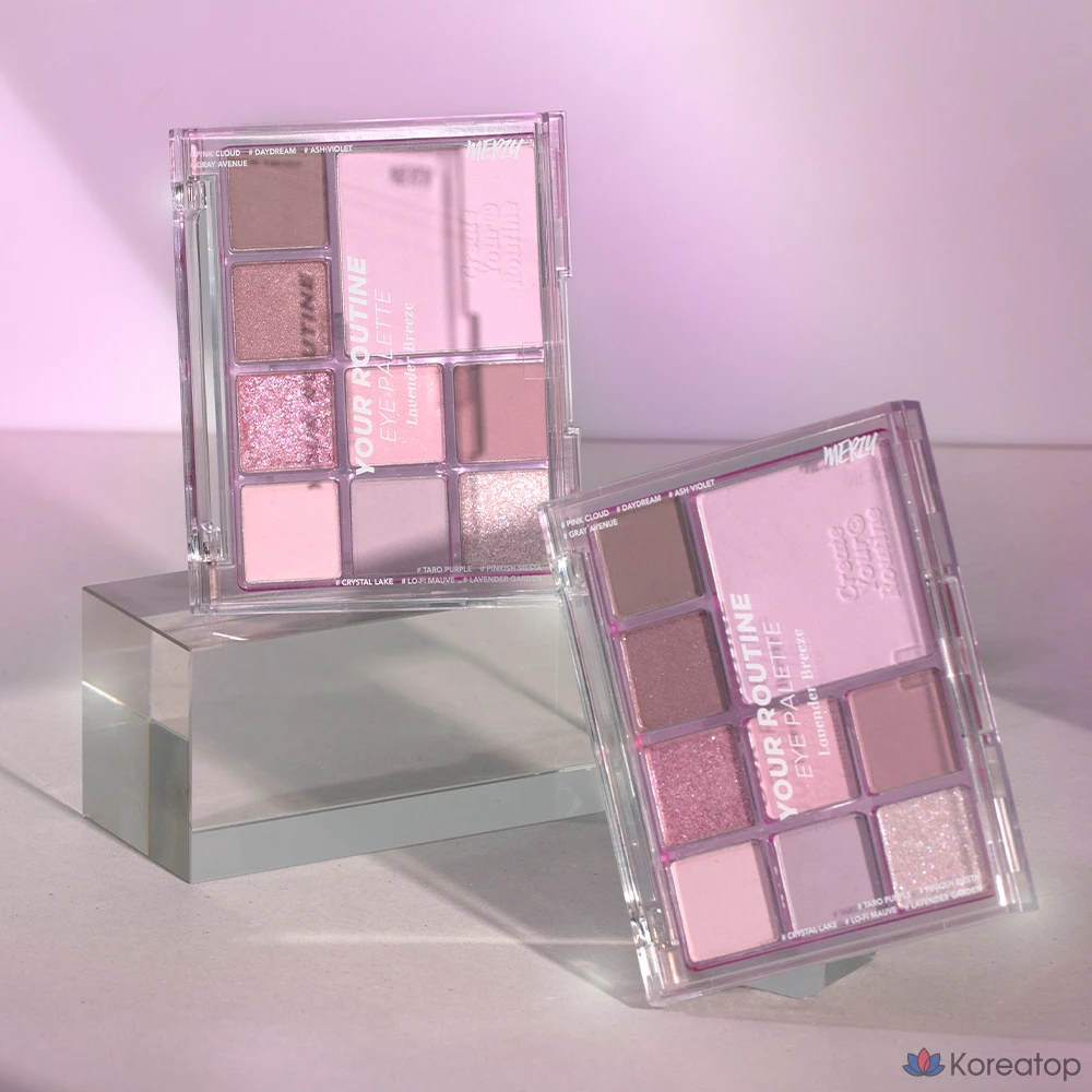 Палетка теней для век MERZY Your Routine Eye Palette, 12,3 г, оттенок Lavender Breeze, 1 шт., фото 4