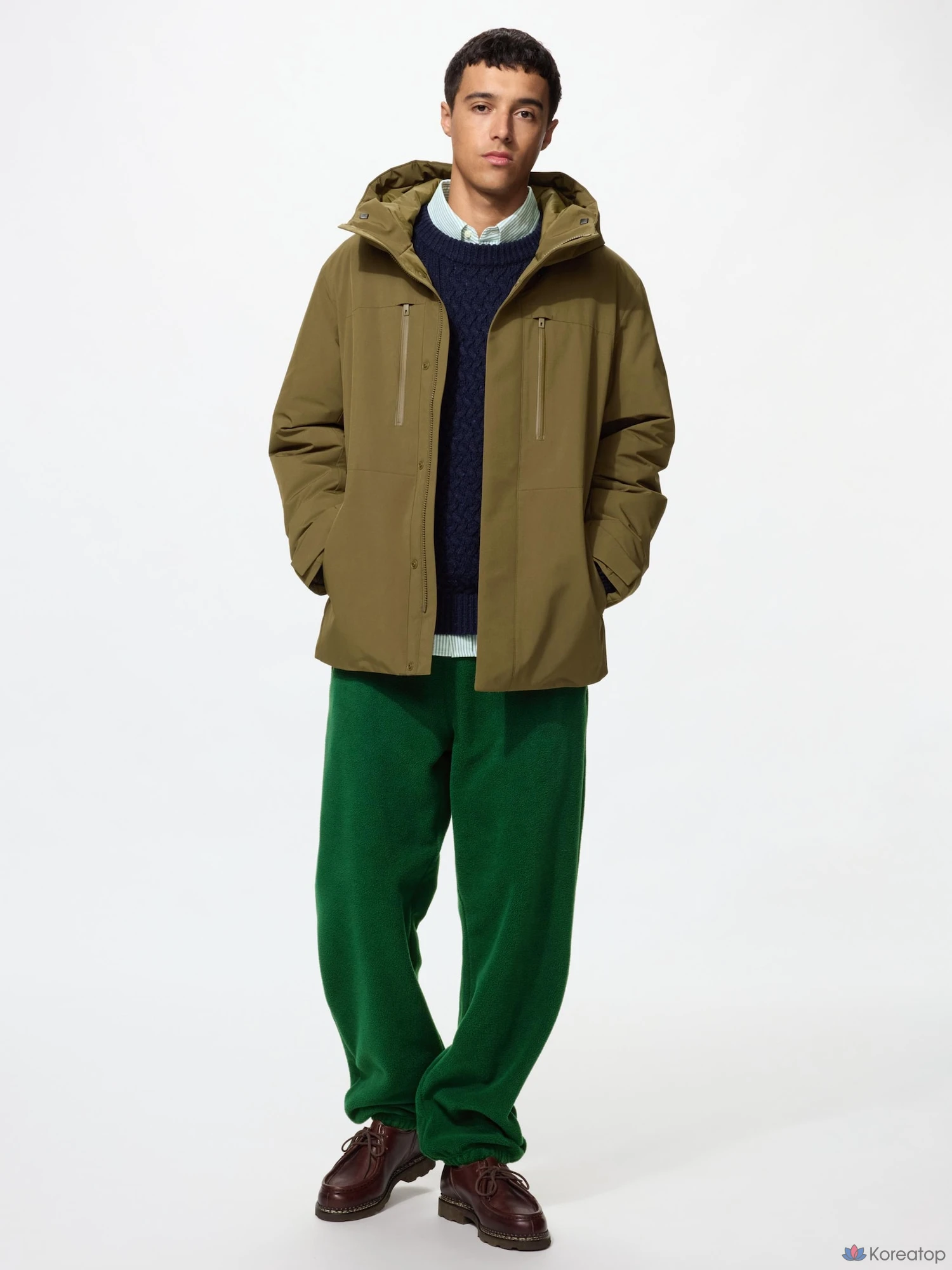 Брюки Uniqlo Fleece Jogger Pants, удлиненные, длина штанины 71–77 см