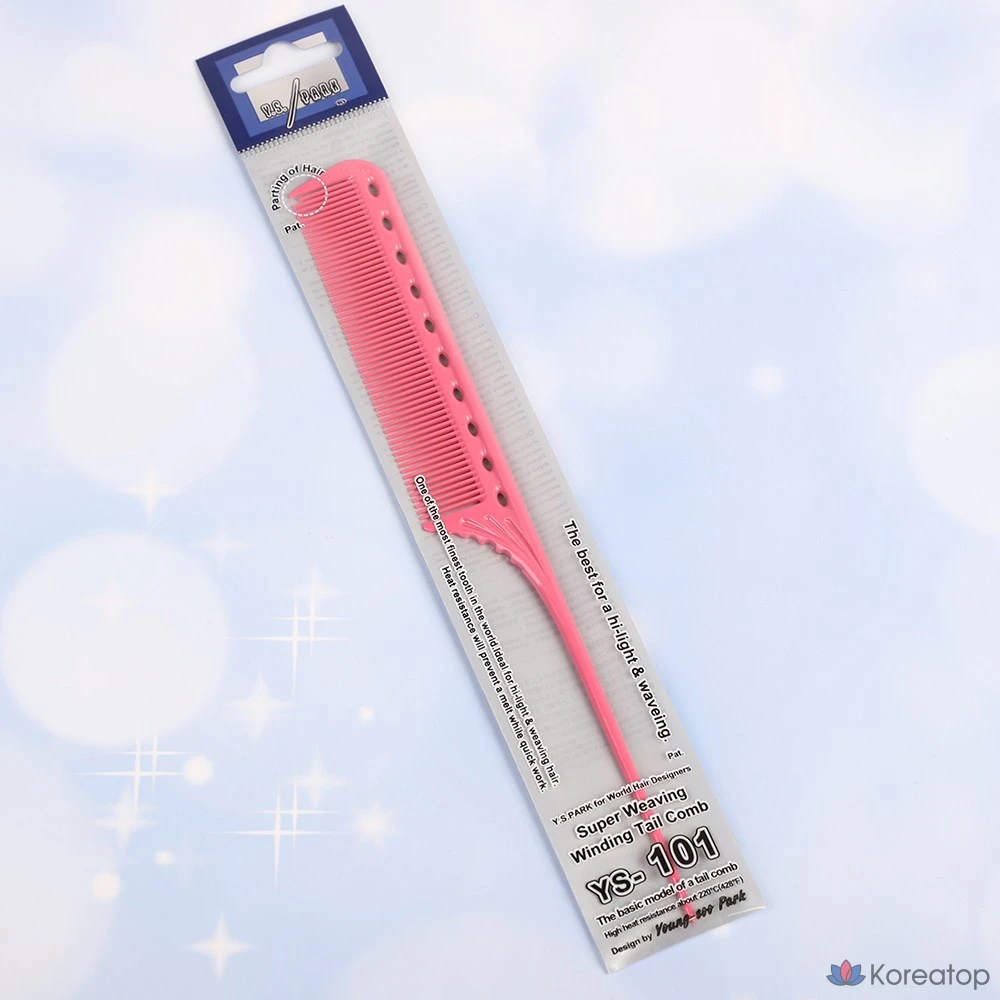 Расческа-хвостик для укладки Y.S. Park 101 Professional Tail Comb, Mint, 1 шт., фото 8