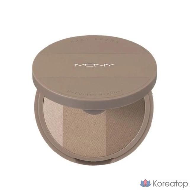 Макияж Mqny New York Fake Up 3-Color Shading, 9 г, серо-коричневый цвет, 1 шт.