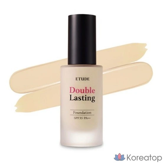 Тональный крем Etude Double Lasting Foundation, 30 г, 1 шт., 17N1 Нейтральный ванильный оттенок
