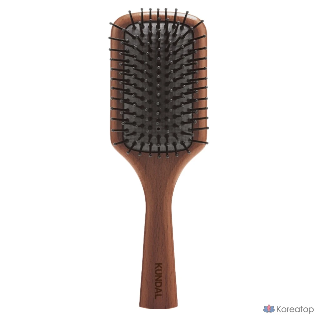 Деревянная щетка для разглаживания волос Kundal, 1 шт.