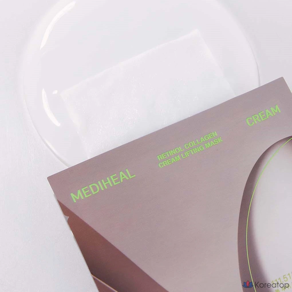 Крем-маска для контурирования лица Mediheal с ретинолом и коллагеном, 10 штук.