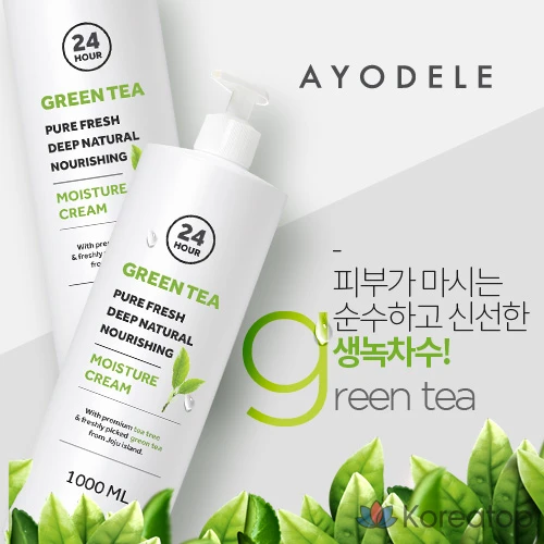 Увлажняющий крем AYODELE Green Tea Pure Fresh, 1 л, 1 шт.