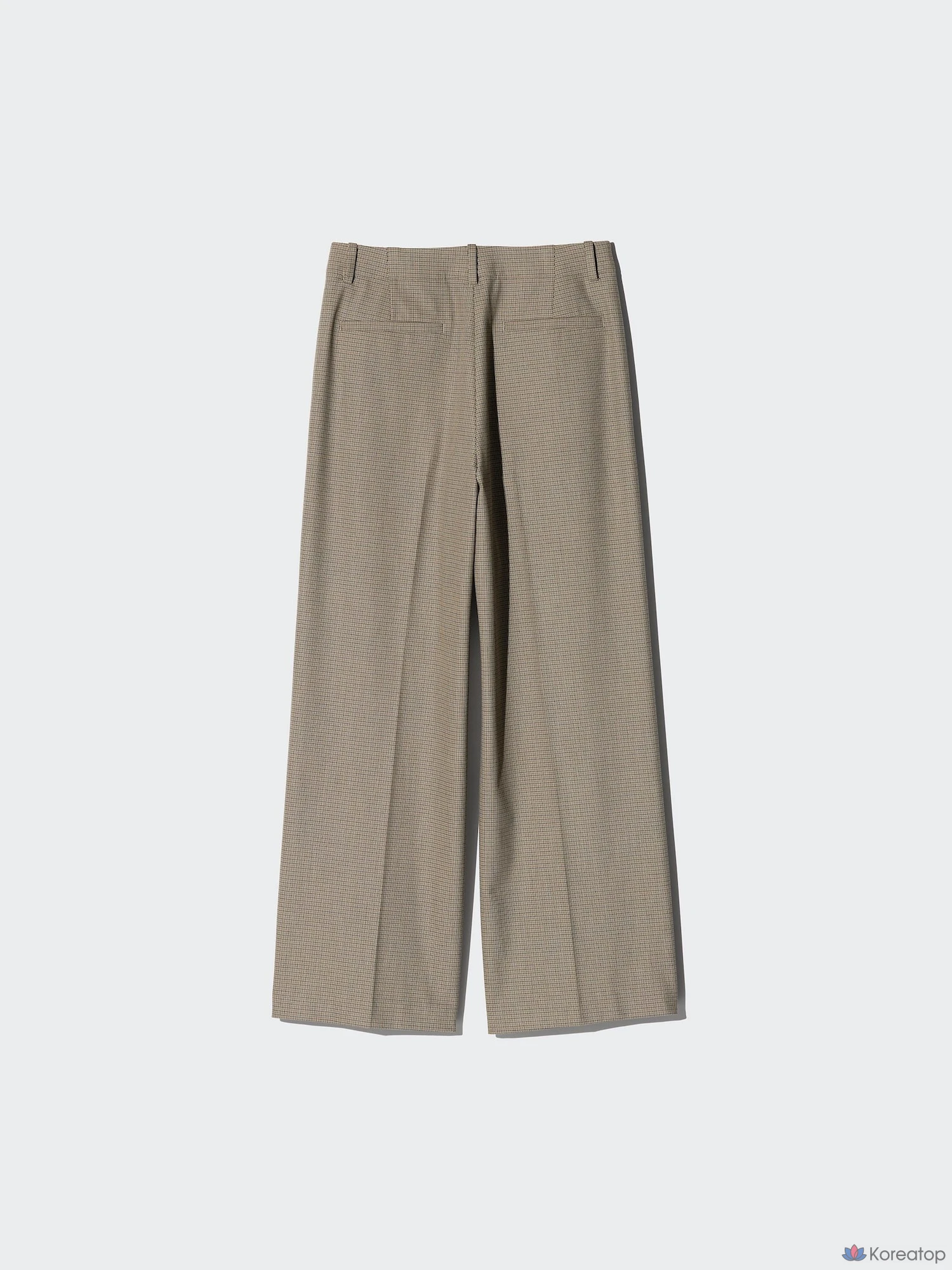 Брюки Uniqlo Smart Tuck Wide Pants, клетка